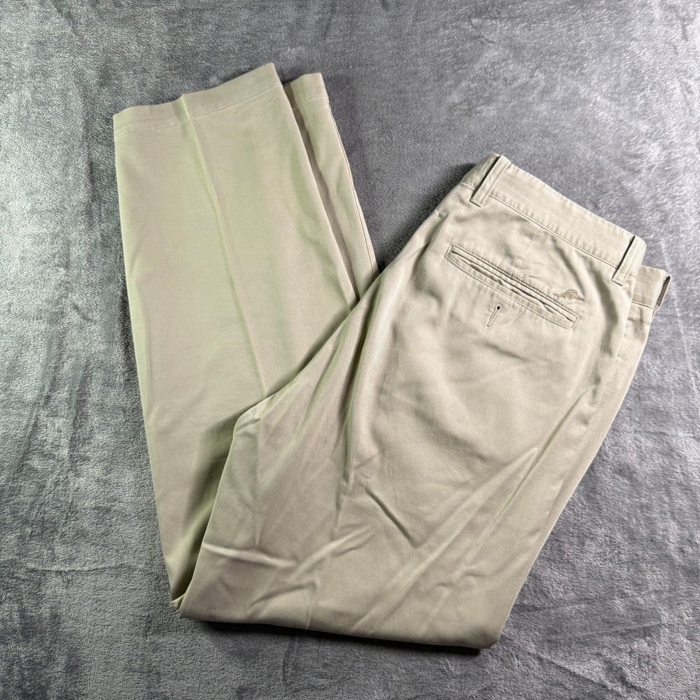 Tommy Bahama Khaki Dress Pants Chino Relaxed Fit 34x32 (READ)